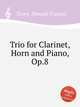 Trio for Clarinet, Horn and Piano, Op.8, Tovey, Donald Francis 