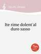 Ite rime dolent`al duro sasso, Vecchi, Orazio 