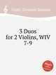 3 Duos for 2 Violins, WIV 7-9, Viotti, Giovanni Battista 