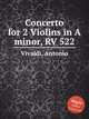 Concerto for 2 Violins in A minor, RV 522, Vivaldi, Antonio 
