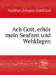 Ach Gott, erhr mein Seufzen und Wehklagen, Walther, Johann Gottfried 