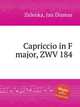 Capriccio in F major, ZWV 184, Zelenka, Jan Dismas 