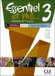 Essentiel et plus 3. Livre de l'eleve + CD MP3, 