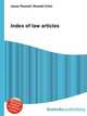 Index of law articles, Jesse Russell,Ronald Cohn 