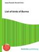 List of birds of Burma, Jesse Russell,Ronald Cohn 