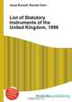 List of Statutory Instruments of the United Kingdom, 1996, Jesse Russell,Ronald Cohn 