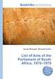 List of Acts of the Parliament of South Africa, 1970–1979, Jesse Russell,Ronald Cohn 