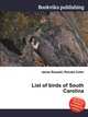 List of birds of South Carolina, Jesse Russell,Ronald Cohn 