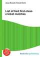 List of tied first-class cricket matches, Jesse Russell,Ronald Cohn 