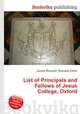 List of Principals and Fellows of Jesus College, Oxford, Jesse Russell,Ronald Cohn 