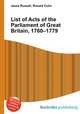 List of Acts of the Parliament of Great Britain, 1760–1779, Jesse Russell,Ronald Cohn 