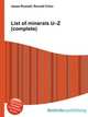 List of minerals U–Z (complete), Jesse Russell,Ronald Cohn 