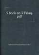 5 book on 3 Talaq.pdf, Muhammad Tariq Hanafi Sunni Lahori 