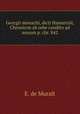 Georgii monachi, dicti Hamartoli, Chronicon ab orbe condito ad annum p. chr. 842, E. de Muralt 