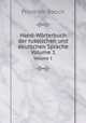 Hand-Wrterbuch der russischen und deutschen Sprache. Volume 1, Friedrich Booch 
