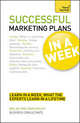 Successful Marketing Plans In a Week A Teach Yourself Guide, Jay Ros 