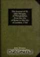 The Journal of Dr. John Morgan, of Philadelphia, from the city of Rome to the city of London, 1764, John Morgan 