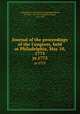 Journal of the proceedings of the Congress, held at Philadelphia, May 10, 1775. yr.1775, United States. Continental Congress,Bradford, William, 1719-1791,Bradford, Thomas, 1745-1838 