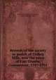 Records of the society or parish of Turkey Hills, now the town of East Granby, Connecticut, 1737-1791, Turkey Hills Parish (Conn.),Bates, Albert Carlos, b. 1865 