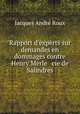 Rapport d`experts sur demandes en dommages contre Henry Merle & cie de Salindres, 