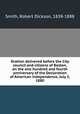Oration delivered before the City council and citizens of Boston, on the one hundred and fourth anniversary of the Declaration of American independence, July 5, 1880, Smith, Robert Dickson, 1838-1888 