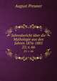 Jahresbericht ber die Mythologie aus den Jahren 1876-1885. 25; v. 66, August Preuner 