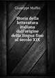 Storia della letteratura italiana dall