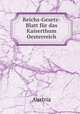 Reichs-Gesetz-Blatt fur das Kaiserthum Oesterreich, Austria 