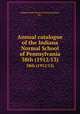 Annual catalogue of the Indiana Normal School of Pennsylvania. 38th (1912/13), Indiana State Normal School (Indiana, Pa.) 