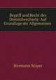 Begriff und Recht des Domizilwechsels: Auf Grundlage der Allgemeinen ., Hermann Mayer 