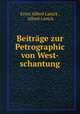 Beitrage zur Petrographic von West-schantung., Ernst Alfred Lanick 