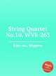 String Quartet No.10, WVE-263, Kan-no, Shigeru 
