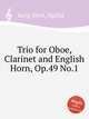 Trio for Oboe, Clarinet and English Horn, Op.49 No.1, Karg-Elert, Sigfrid 