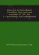 History of the Berwickshire Naturalists' Club, instituted September 22, 1831 Vol. 1 of proceedings, corr. and reprinted, Berwickshire Naturalists' Club 