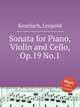 Sonata for Piano, Violin and Cello, Op.19 No.1, Kozeluch, Leopold 