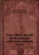 Sette libere parole di un italiano sulla Italia (marzo 1849.), Carlo Maria Curci , Massimo d' Azeglio 