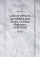 Lists of Officers, University and King's College, Aberdeen, 1495-1860, University of Aberdeen, King's College (University of Aberdeen) 