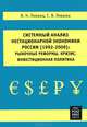 Системный анализ нестационарной экономики России (1992-2009). Рыночные реформы, кризис, инвестиционная политика, В. Н. Лившиц, С. В. Лившиц 