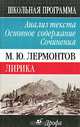 М. Ю. Лермонтов. Лирика. Анализ текста. Основное содержание. Сочинения, Сечина Н.В. 