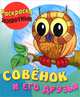 Раскраска с образцами "Совенок и его друзья", 