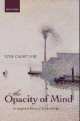 Opacity Of Mind, Peter Carruthers 