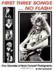 First Three Songs ... No Flash!: Four decades of Rock Concert Photography plus stories behind the photos by Dee Lippingwell., Dee Lippingwell 