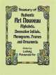 Treasury of Authentic Art Nouveau Alphabets, Decorative Initials, Monograms, Frames, Ludwig Petzendorfer 
