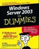 Windows Server 2003 For Dummies, James Stewart, Tittel Ed 