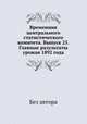 Временник центрального статистического комитета. Выпуск 25. Главные разультаты урожая 1892 года, Без автора 