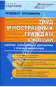 Труд иностранных граждан в России. Сборник нормативных документов (по сост. на 20.01.2007), Микушина М. 