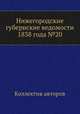 Нижегородские губернские ведомости 1838 года №20, Коллектив авторов 