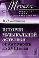 История музыкальной эстетики от Античности до XVIII века - 3 изд., В. П. Шестаков 