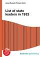 List of state leaders in 1932, Jesse Russell,Ronald Cohn 