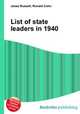 List of state leaders in 1940, Jesse Russell,Ronald Cohn 
